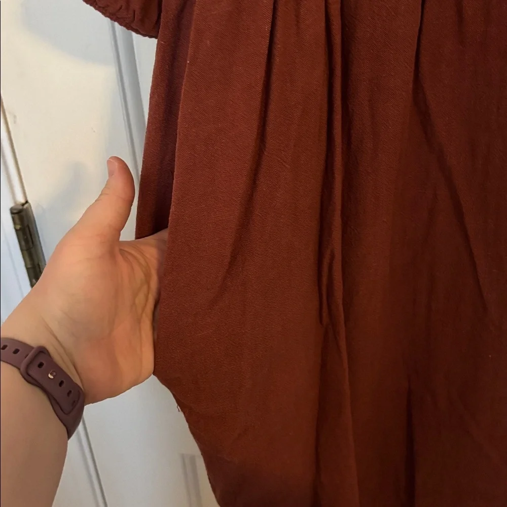 Ruse Button Up Split Neck Maternity Dress